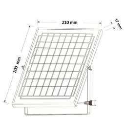 Außen LED Strahler 50W SOLAR - BRIDGELUX
