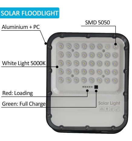 100W SOLAR LED Outdoor Floodlight  - ORION