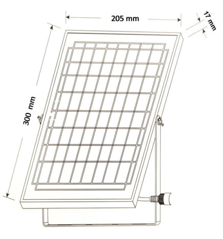 100W SOLAR LED Outdoor Floodlight  - ORION