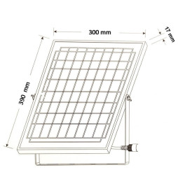 LED-strålkastare utomhus SOLCELLE 200W  - ORION