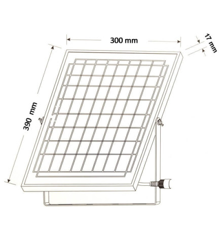 LED-strålkastare utomhus SOLCELLE 200W  - ORION