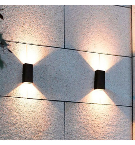 LED-væglampe - IP54 - GU10 x2
