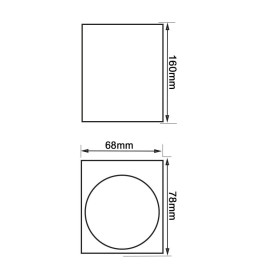 LED-væglampe - IP54 - GU10 x2
