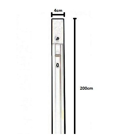 monofaseret skinne 2 meter FORSTÆRKET til LED-skinner