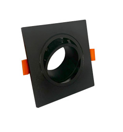 Housing Square Adjustable BLACK for GU10