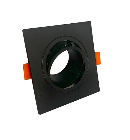 Housing Square Adjustable BLACK for GU10