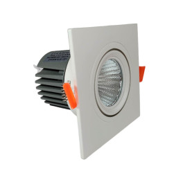 15W LED Downlight - Adjustable - WHITE - CRI+92 - UGR13