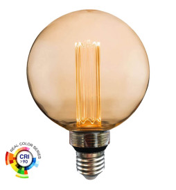 Bombilla LED Modern Cristal Ambar 4W E27 G125
