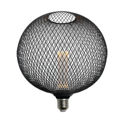 LED-Pære - Moderne metal - 4W E27 - Sort - BIG Ø200mm
