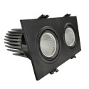 Encastré LED 30W - Orientable - NOIR Double - CRI+92 - UGR13