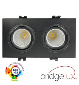 Encastré LED 30W - Orientable - NOIR Double - CRI+92 - UGR13