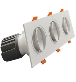 Encastré LED 45W - Orientable - BLANC Triple - CRI+92 - UGR13