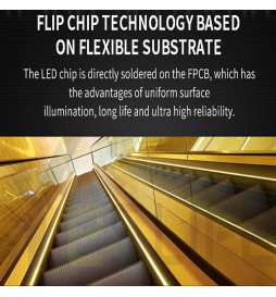 Fita LED COB 220V | 640 LED/m | 50m | FLIP CHIP | 1650Lm |15W/M | CRI90 | IP20 | Corte 100cm