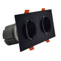 LED Downlight - 30W - Justerbar -  SORT Dobbelt - CRI+92 - UGR13
