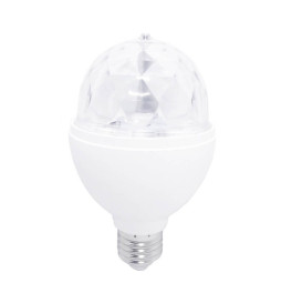 LEDlyspære E27 3W RGB Disco