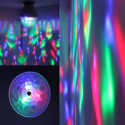 LED-pære E27 3W RGB Disco