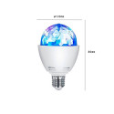 LEDlyspære E27 3W RGB Disco