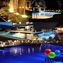 Lampadina LED RGB sommergibile 36W PAR56 - DC12V - IP68 + Controller  + Telecomando  - Acciaio 316 - RESISTENTE AGLI URTI - IK10
