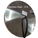 LED RGB Lampe - Tauchbar 36W PAR56 - DC12V - IP68 + Controller + Fernbedienung  - Stahl 316 - STOSSFEST - IK10