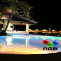 Lampadina LED RGB sommergibile 36W PAR56 - DC12V - IP68 + Controller  + Telecomando  - Acciaio 316 - RESISTENTE AGLI URTI - IK10