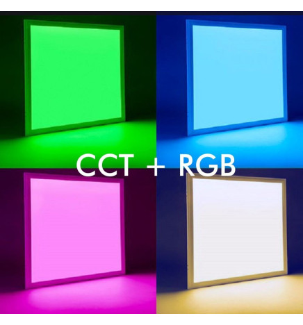 LED Panel 60x60 - Dimmable - 40W CCT + RGB  + SMART Google - Alexa