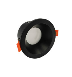 Boîtier Circulaire Fixe Étanche GU10-MR16 - IP65 - NOIR