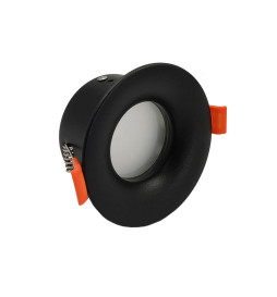 Anello circolare stagnato fisso - EFFETTO CURVO - GU10-MR16 - IP65 - NERO