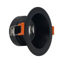 Fast Sirkulær Ring for GU10-MR16 - SVART