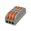 Conector Rápido - 3 Entradas, 3 Saídas - PCT-813 - para cabo elétrico