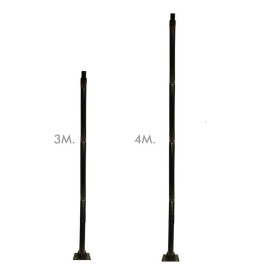 Columna VADUZ Negro - 3 metros  - 4 metros