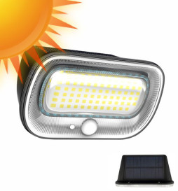 Luz de parede solar RING com sensor de presença PIR - 5700K+Amarelo