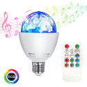 LED lyspære E27 3W RGB Disco