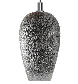 LED Filament Pendant Lamp - SILVER SMOKE - 4W - Amber