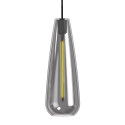LED Filament Pendant Lamp - Smoked Glass - 4W - Amber