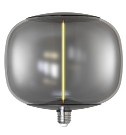 BIG LED Filament Bulb Smoked Glass - 4W E27 - T220 - Amber