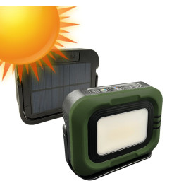 Tragbarer LED-Solarstrahler - CCT - 1200 Lumen - Power Bank + USB aufladbar