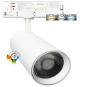 LED Spotlight 40W - 26W NEW MAYA White Three-Phase Rail - CCT - CRI+92 - UGR13 - HIGH LUMEN