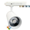 Foco LED 40W - 34W NEW MAYA Blanco Carril Monofásico - CCT - CRI+92 - UGR13 - HIGH LUMEN 140Lm/W