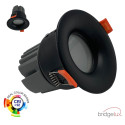 15W LED-cirkulær downlight - KURVE - SORT - CRI+92 - IP65 - UGR13
