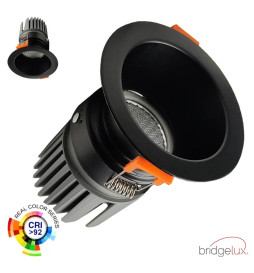 Encastré LED CIRCULAIRE 15W  - NOIR - CRI+92 - UGR13