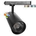 LED Spotlight 40W - 34W NEW MAYA Black Single-Phase Rail - CCT - CRI+92 - UGR13 - HIGH LUMEN