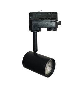 LED Rail Spotlight 8W Three-Phase - BLACK - 24º - HIGH LUMEN 165Lm/W