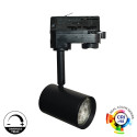 LED-kiskovalaisin 8W Kolmivaihe - MUSTA - Himmentävä Triac - 24º - KORKEA LUMEN 150Lm/W - CRI+98