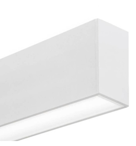 Lineær lampe - overflatetak - MÜNCHEN HVIT - 0,5m - 1m - 1,5m - 2m - IP54 - dimbar