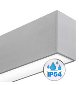 Plafoniera LED lineare - MONACO DI BAVIERA ARGENTO - 0.5m - 1m - 1.5m - 2m - IP20