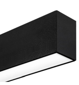 Lineær lampe - overfladeloft - MÜNCHEN SORT - 0,5 m - 1 m - 1,5 m - 2 m - IP20