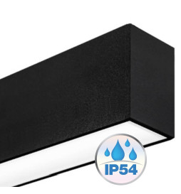 Lineare LED - Deckenaufbauleuchte - MÜNCHEN SCHWARZ - 0,5 m - 1 m - 1,5 m - 2 m - IP20