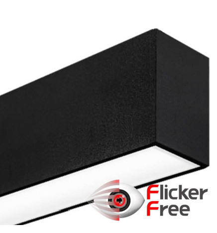 Lineær lampe - overfladeloft - MÜNCHEN SORT - 0,5 m - 1 m - 1,5 m - 2 m - IP20