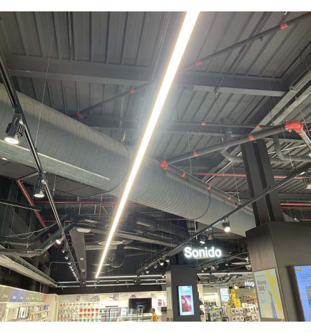 Lineær lampe - vedhæng - MÜNCHEN SORT - 0,5 m - 1 m - 1,5 m - 2 m - IP20