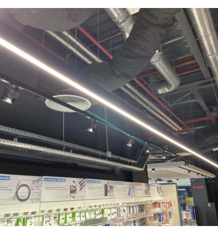 Lineær lampe - vedhæng - MÜNCHEN SORT - 0,5 m - 1 m - 1,5 m - 2 m - IP20